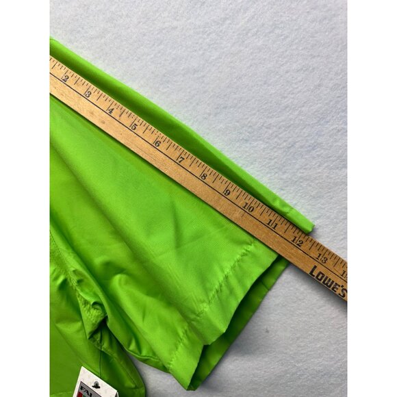 Faldo Mens Vivid Green Golf Windbreaker Half-Zip Lightweight Water-Resistant LG - Picture 10 of 12